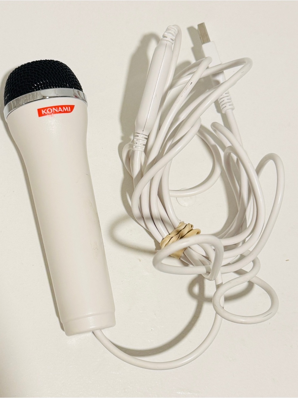Konami / Logitech USB Karaoke Microphone (White) - Model E-UR20 - PS2 PS3 Wii
